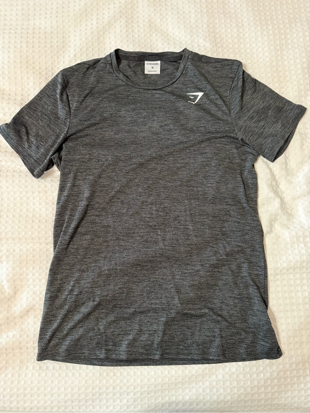 Gymshark Arrival Men’s Charcoal Heather Gray Performance Tee